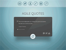 Tablet Screenshot of agilequotes.com